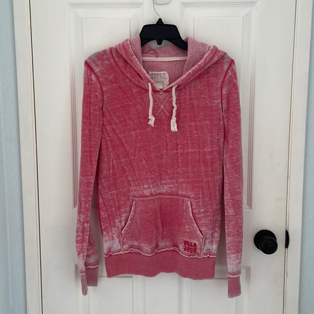 Billabong Pink Washed Hoodie Sweatshirt